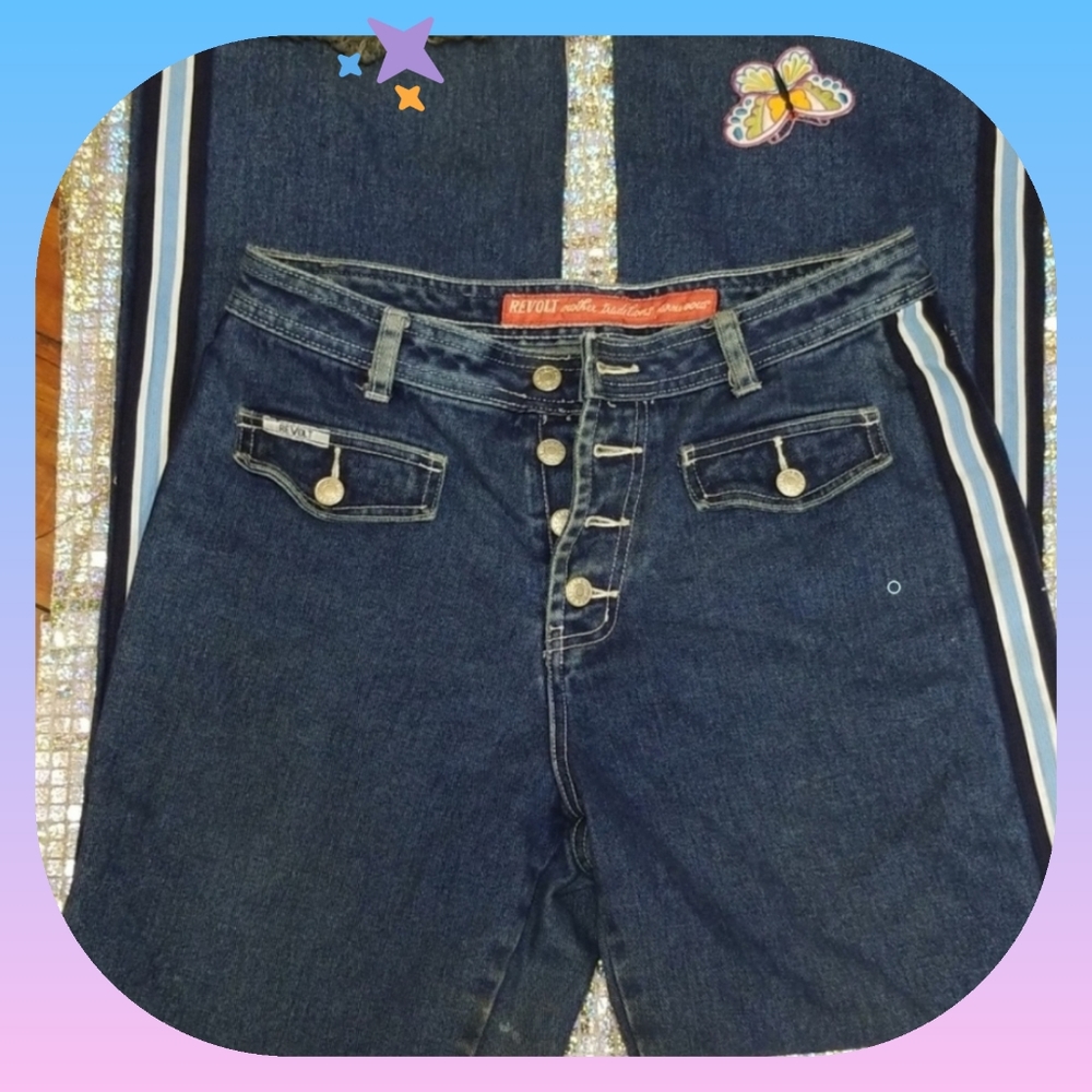 Wide leg Blue Jeans